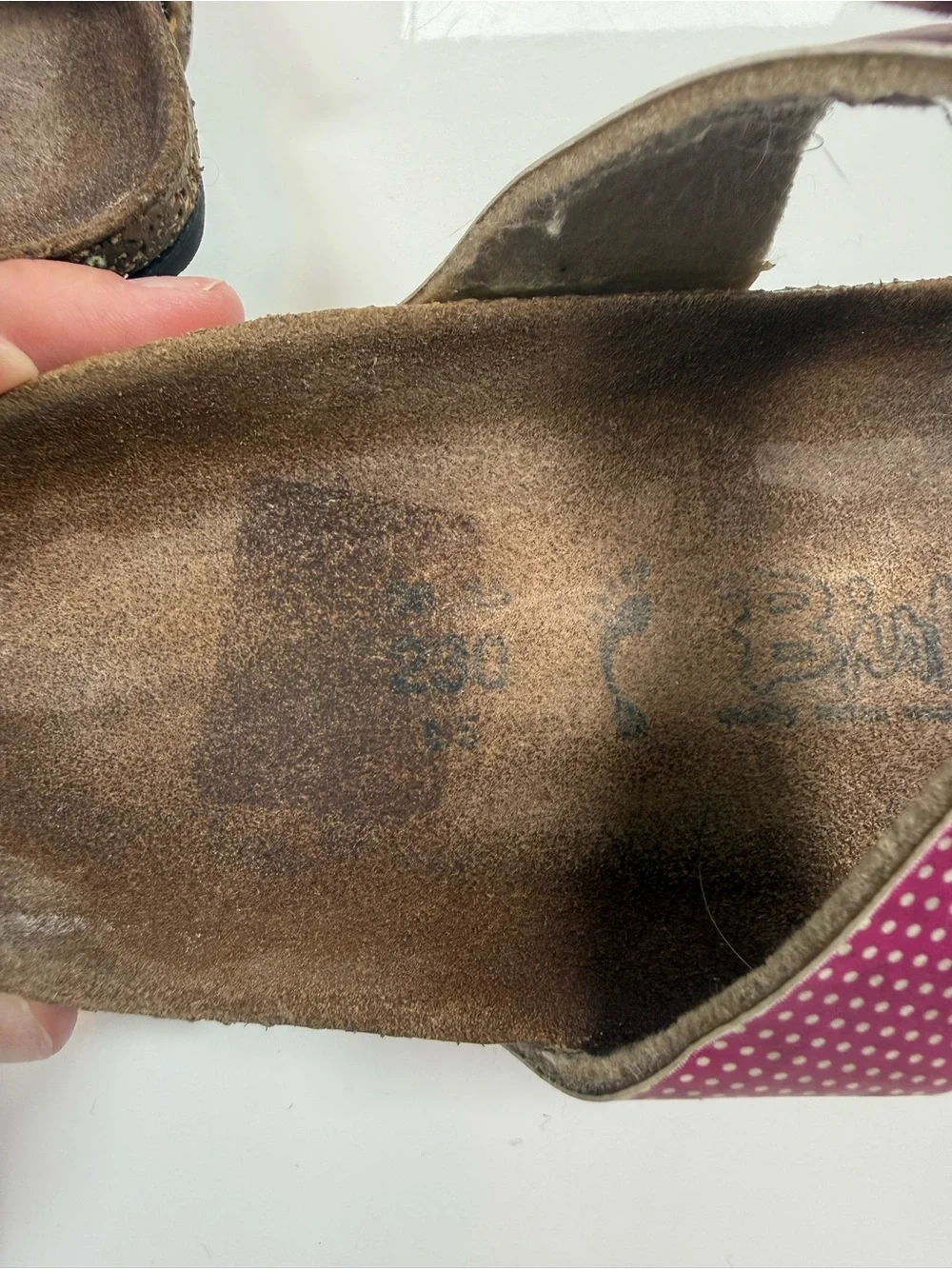Birkies by Birkenstock Pink Polka Dot Sandals